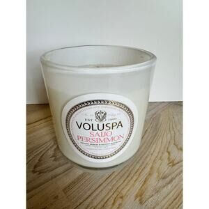 Voluspa Saijo Persimmon Jar Candle Natural Apricot & Coconut Wax 12oz NEW